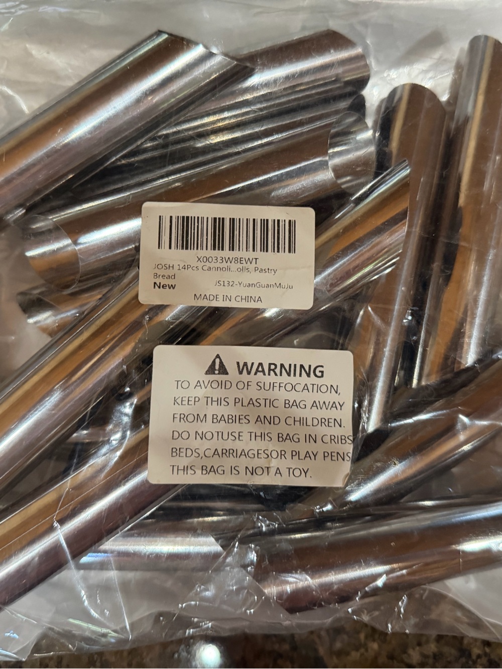 Stainless Steel Cannoli Pastry Tubes-nonstick